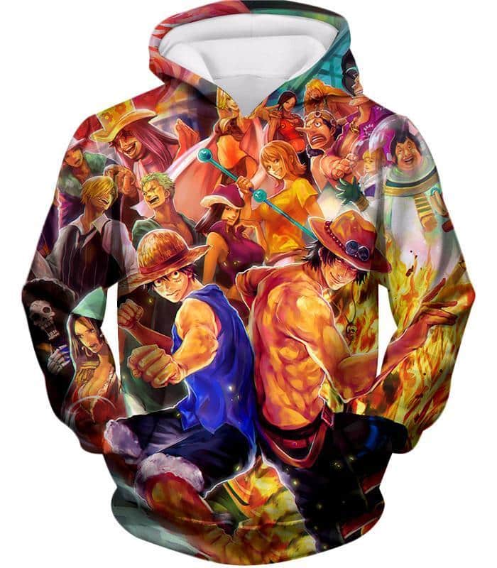 One Piece Hoodie - One Piece One Piece All Favourite Characters Hoodie
