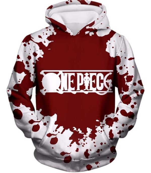 One Piece Hoodie - One Piece One Piece Anime Promo Logo White Hoodie