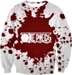 One Piece Hoodie - One Piece One Piece Anime Promo Logo White Hoodie - Sweatshirt