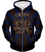 One Piece Hoodie - One Piece One Piece Straw Hat Pirates Promo Hoodie - Zip Up Hoodie