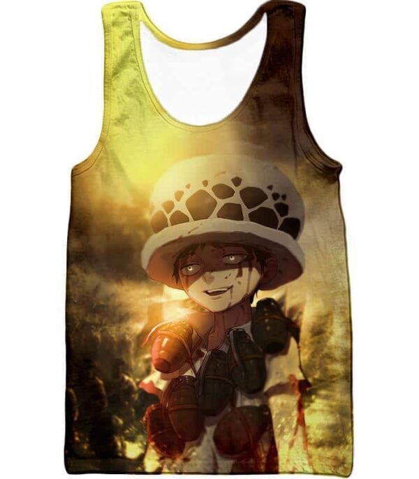 One Piece Hoodie - One Piece Painful Past Dying Kid Trafalgar D Law Hoodie - Tank Top