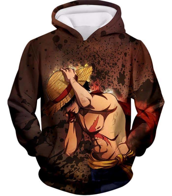 One Piece Hoodie - One Piece   Pirate Captain Monkey D Luffy Anime Hoodie