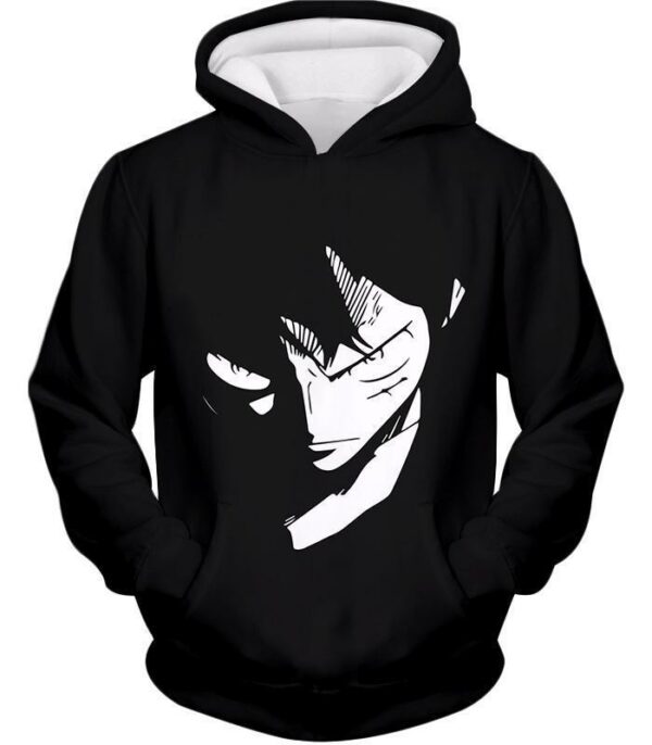 One Piece Hoodie - One Piece Pirate Captain Straw Hat Luffy Black Hoodie