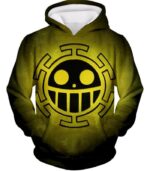 One Piece Hoodie - One Piece Pirate Crew Heart Pirates Flag Logo Hoodie