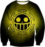 One Piece Hoodie - One Piece Pirate Crew Heart Pirates Flag Logo Hoodie - Sweatshirt