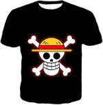 One Piece Hoodie - One Piece Pirate Crew Straw Hat Logo Black Hoodie - T-Shirt