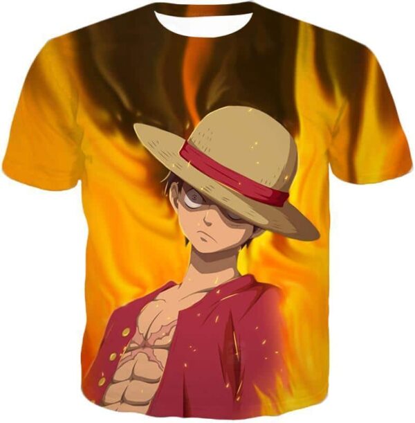 One Piece Hoodie - One Piece Pirate Straw Hat Luffy Hoodie - T-Shirt