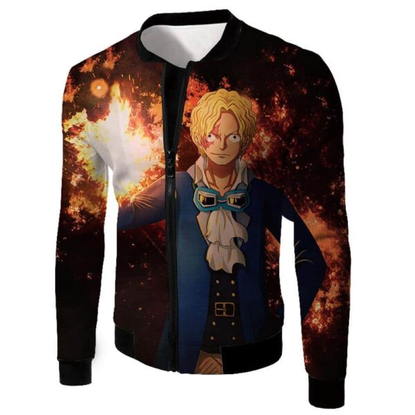 One Piece Hoodie - One Piece Revolutionary Number 2 Sabo Anime Hoodie - Jacket