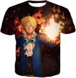 One Piece Hoodie - One Piece Revolutionary Number 2 Sabo Anime Hoodie - T-Shirt