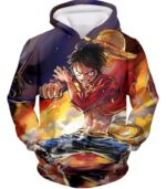 One Piece Hoodie - One Piece Rubber Man Monkey D Luffy Fan Art Hoodie - Hoodie