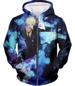 One Piece Hoodie - One Piece Straw Hat Pirate Vinsmoke Sanji Action Hoodie - Zip Up Hoodie