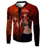 One Piece Hoodie - One Piece Super Hot Orange Haired Pirate Thief Nami Fan Art Hoodie - Jacket