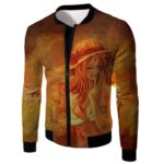 One Piece Hoodie - One Piece Super Hot Pirate Thief Nami Sketch Print Hoodie - Jacket