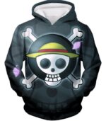 One Piece Hoodie - One Piece Super Straw Hat Pirate Logo Promo Hoodie