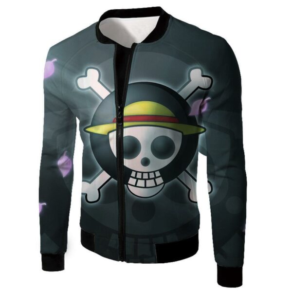 One Piece Hoodie - One Piece Super Straw Hat Pirate Logo Promo Hoodie - Jacket