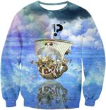 One Piece Hoodie - One Piece Thousand Sunny Straw Hats Pirate Ship Hoodie - Sweatshirt