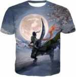 One Piece Hoodie - One Piece Three Sword Swordsman Demon Roronoa Zoro Hoodie - T-Shirt