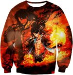 One Piece Hoodie - One Piece Whitebeard Pirate Commander Fire Fist Ace Hoodie - Sweatshirt