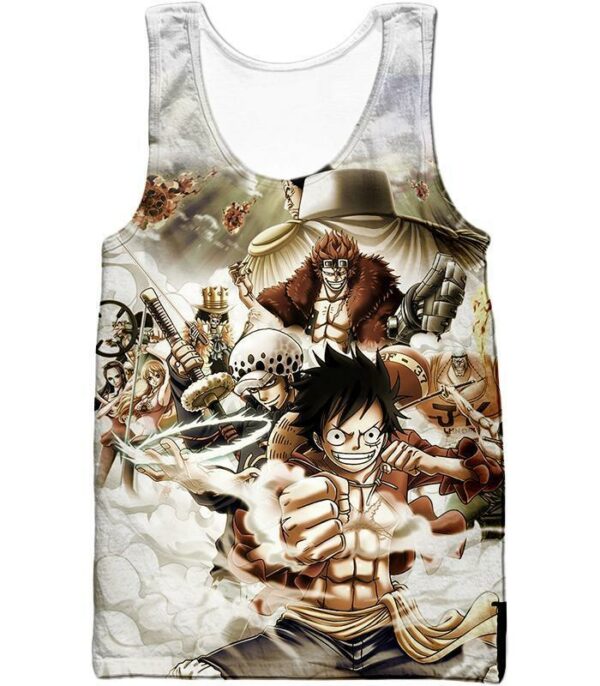 One Piece Hoodie - One Piece Worst Generation Highest Bounty Pirates All In One Hoodie - Tank Top