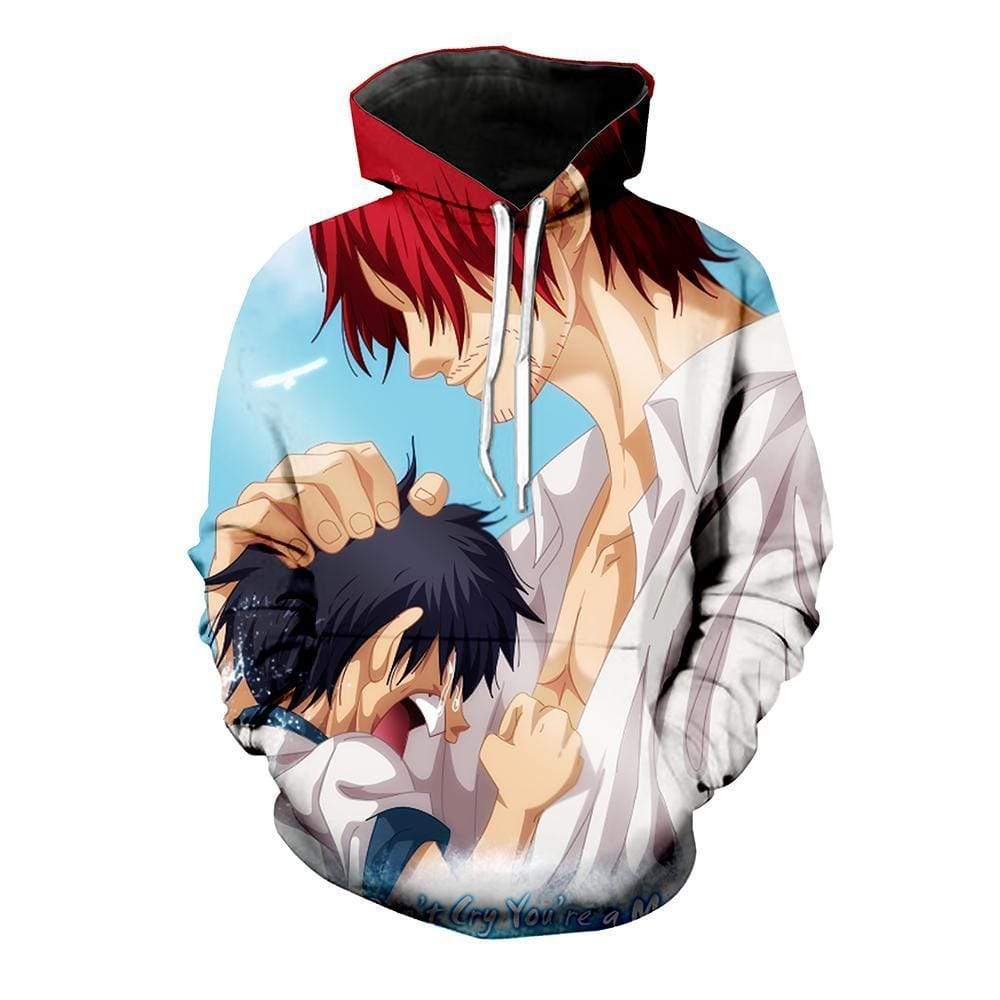 One Piece Hoodie - Shanks Saving Luffy Hoodie