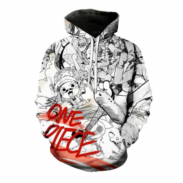 One Piece Hoodie - Straw Hat Pirates Manga Hoodie