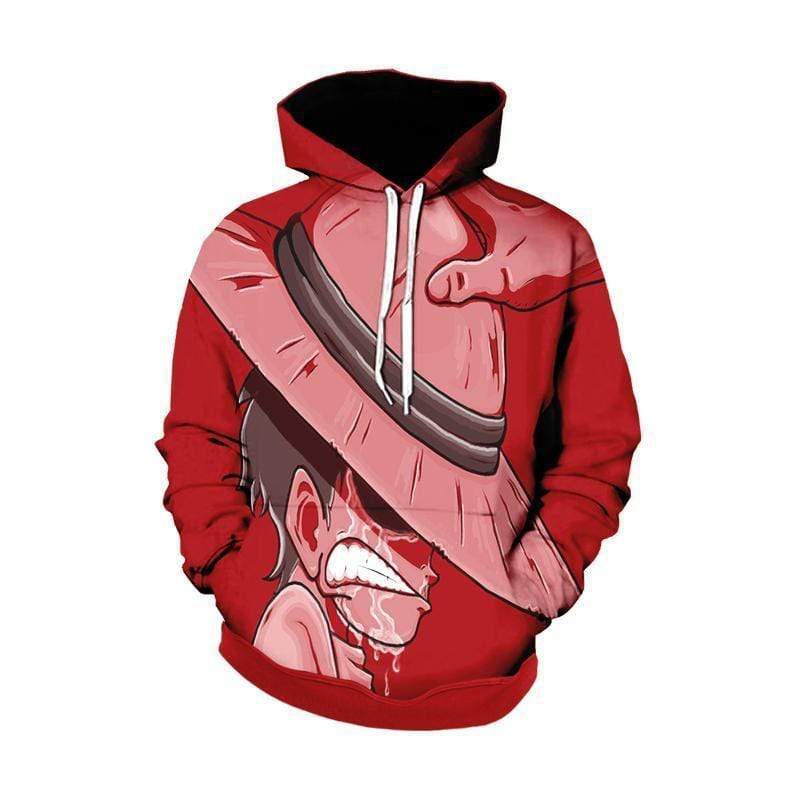 One Piece Shanks And Young Luffy - One Piece  Zip Up Hoodie Jacket