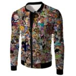 One Piece Zip Up Hoodie - One Piece Anime One Piece All In One Characters Zip Up Hoodie - Jacket