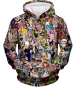 One Piece Zip Up Hoodie - One Piece Anime One Piece All In One Characters Zip Up Hoodie - Hoodie