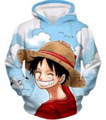 One Piece Zip Up Hoodie - One Piece Funny Straw Hats Captain Luffy Zip Up Hoodie - Hoodie