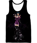 One Piece Zip Up Hoodie - One Piece Oharas Devil Child Scholar Nico Robin Black Zip Up Hoodie - Tank Top