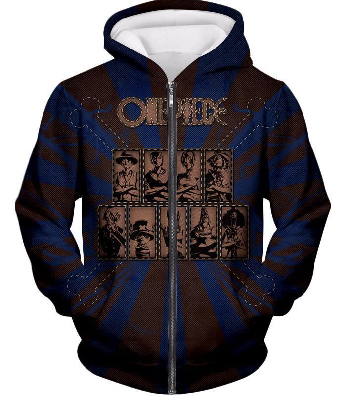 One Piece Zip Up Hoodie - One Piece One Piece Straw Hat Pirates Promo Zip Up Hoodie