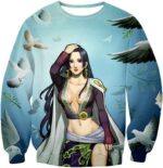 One Piece Zip Up Hoodie - One Piece Super Hot Boa Hancock Amazon Lily Princess Zip Up Hoodie - Sweatshirt