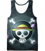 One Piece Zip Up Hoodie - One Piece Super Straw Hat Pirate Logo Promo Zip Up Hoodie - Tank Top
