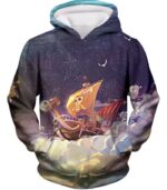 One Piece Zip Up Hoodie - One Piece Super Straw Hat Ship Going Merry Zip Up Hoodie - Hoodie