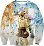 One Piece Zip Up Hoodie - One Piece Whitebeard Pirates Fire Fist Ace And Marco The Phoenix Action Zip Up Hoodie - Sweatshirt