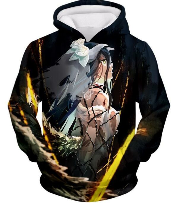 Overlord Beautiful Albedo Cute Bride Avatar Anime Promo Hoodie