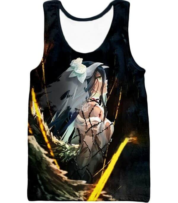 Overlord Beautiful Albedo Cute Bride Avatar Anime Promo Hoodie - Tank Top