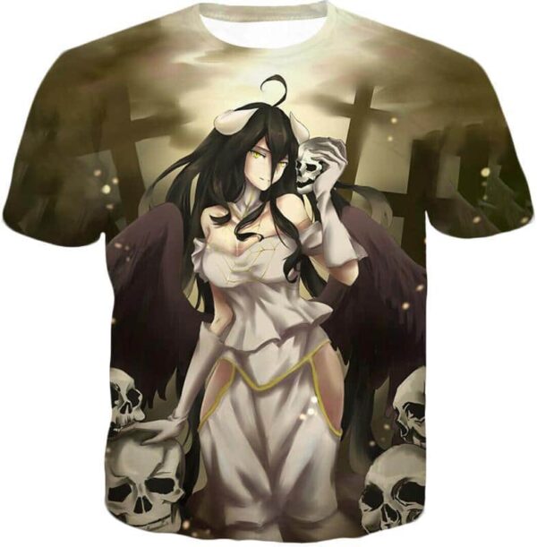 Overlord Beautiful Albedo Infatuated With Ainz Cool Promo Anime Graphic Hoodie - T-Shirt