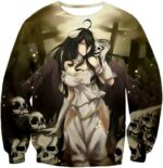 Overlord Beautiful Albedo Infatuated With Ainz Cool Promo Anime Graphic Hoodie - Sweatshirt