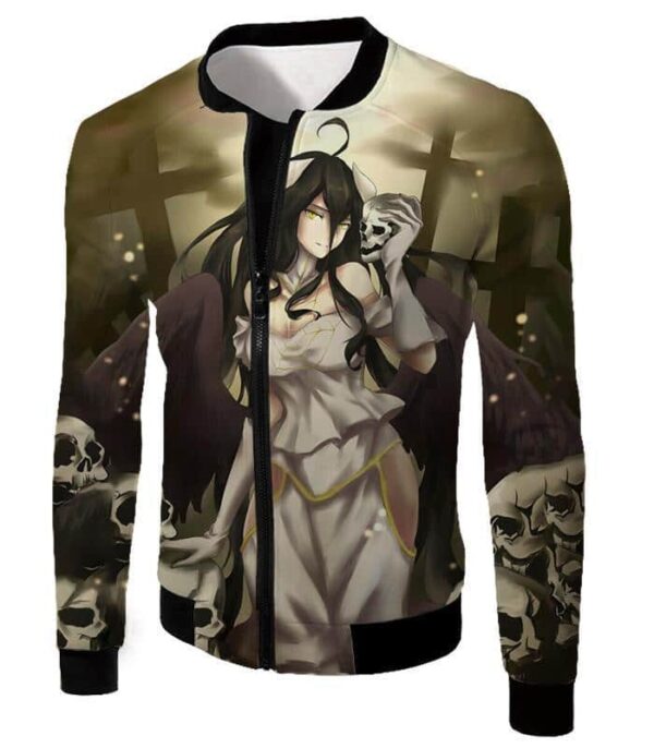 Overlord Beautiful Albedo Infatuated With Ainz Cool Promo Anime Graphic Hoodie - Jacket