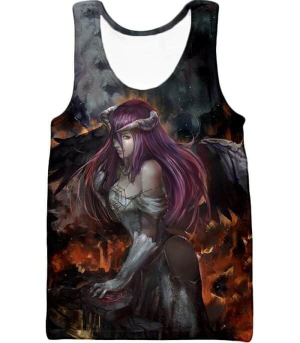 Overlord Cool Albedo The Beautiful White Devil Fan Art Promo Hoodie - Tank Top