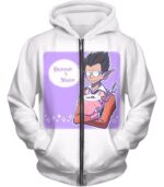 Overlord Cute Demiurge Fan Art Animation Cool Anime Promo White Hoodie - Zip Up Hoodie