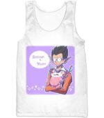 Overlord Cute Demiurge Fan Art Animation Cool Anime Promo White Zip Up Hoodie - Tank Top