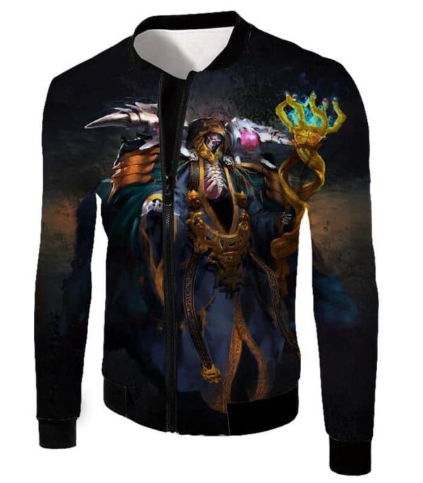 Overlord Extremely Powerful Guild Master Ainz Ooal Gown Cool Graphic Hoodie - Jacket