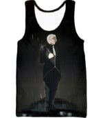 Overlord Highly Powerful Iron Butler Sebas Tian Cool Anime Promo Black Hoodie - Tank Top