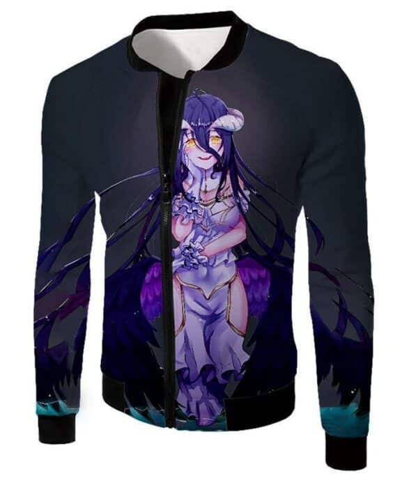 Overlord Most Beautiful NPC Guardian Overseer Albedo Cool Black Hoodie - Jacket