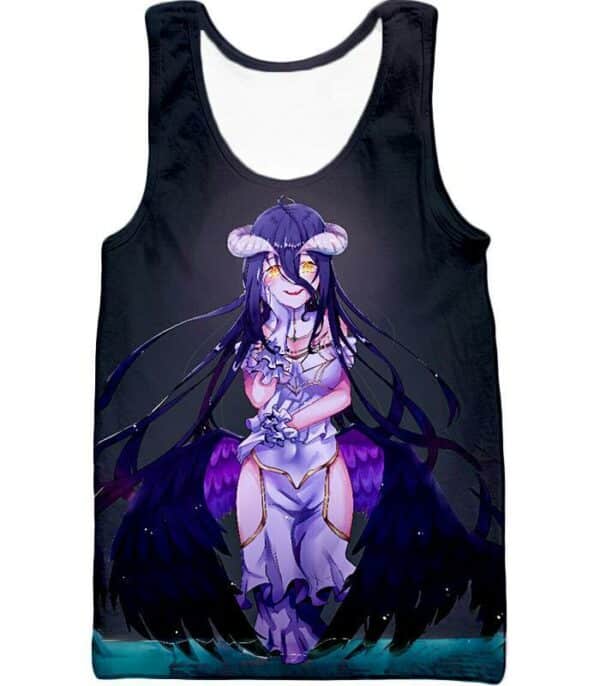 Overlord Most Beautiful NPC Guardian Overseer Albedo Cool Black Hoodie - Tank Top