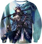 Overlord Ready For Action Albedo The White Devil Cool Anime Promo Hoodie - Sweatshirt