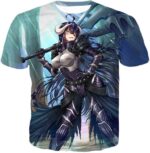 Overlord Ready For Action Albedo The White Devil Cool Anime Promo Hoodie - T-Shirt