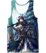 Overlord Ready For Action Albedo The White Devil Cool Anime Promo Hoodie - Tank Top